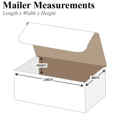 Partners Brand 13 1/8" x 9 1/4" x 6 1/2" Literature Mailers, 50/Bundle (ML1296)* Corrugated Mailers
