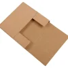 Partners Brand 7 1/2" x 7 1/2" x 2" Easy-Fold Mailers, Kraft, 50/Bundle (M772BFK)* Corrugated Mailers