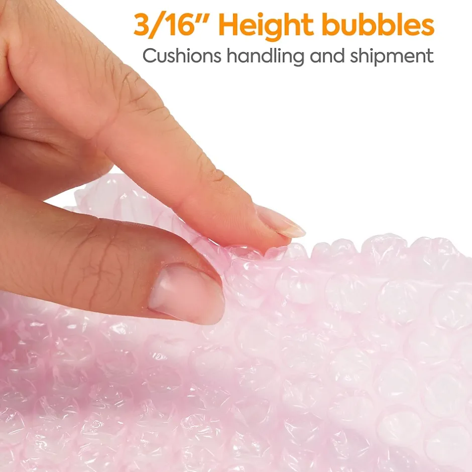 Staples 3/16" Antistatic UPS Approved Bubble Roll, Anti-Static, 12" x 175' (4072825)* Bubble Rolls