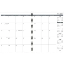 AT-A-GLANCE 2024-2025 9" x 11" Academic Monthly Planner, Faux Leather Cover, Black (70-074-05-25) Clearance