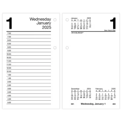 AT-A-GLANCE 2025 6" x 3.5" Daily Calendar Refill, White/Black (E717T-50-25) Discount