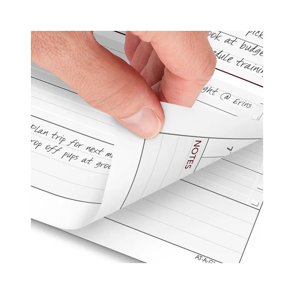 AT-A-GLANCE 2025 3.75" x 6.75" Daily Planner Refill, White/Red (063-125Y-25) Discount