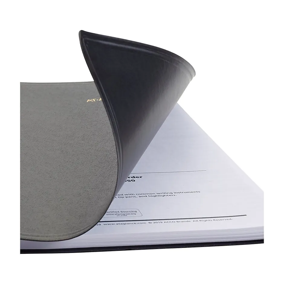 AT-A-GLANCE 2025 9" x 11" Monthly Planner, Faux Leather Cover, Black (70-260-05-25) Outlet