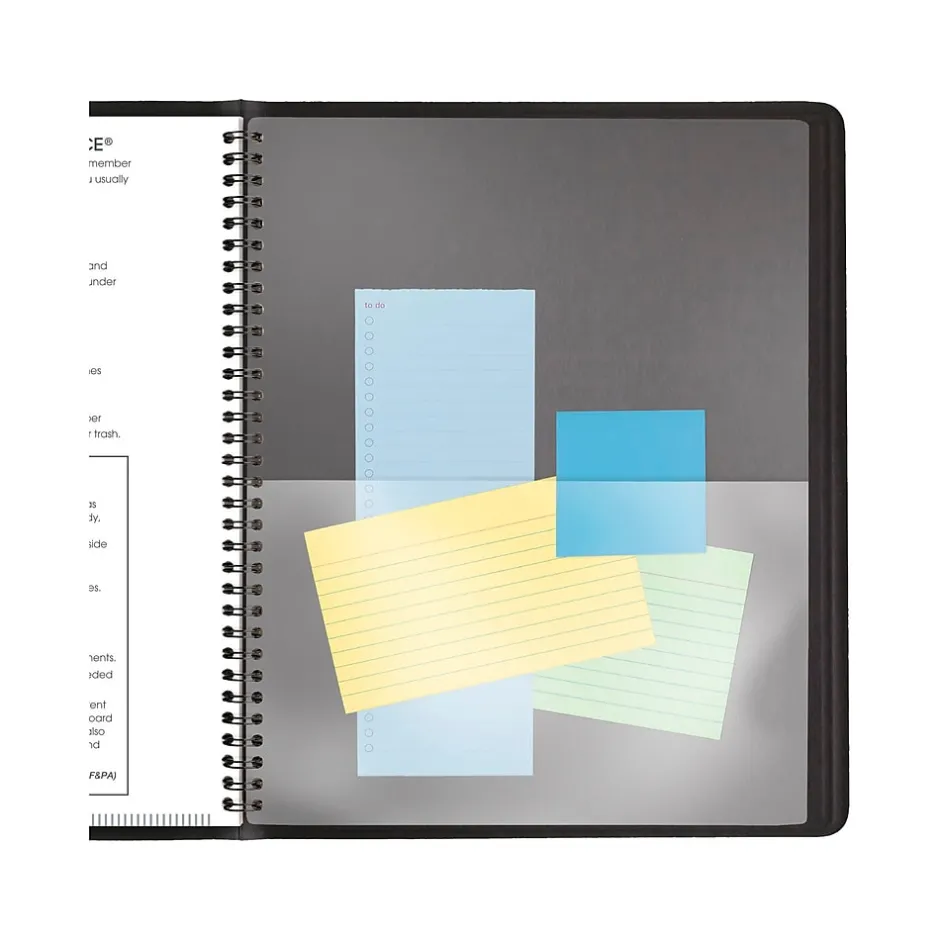 AT-A-GLANCE 2025 9" x 11" Monthly Planner, Faux Leather Cover, Black (70-260-05-25) Outlet