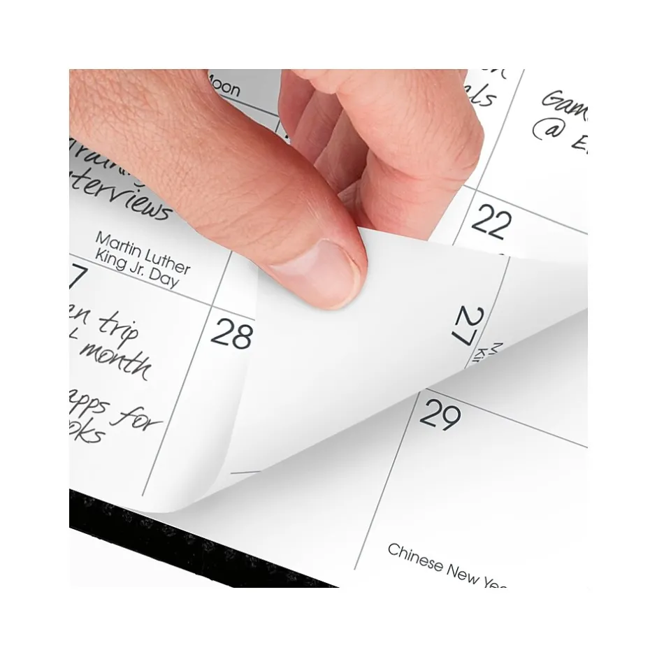 AT-A-GLANCE 2025 3.5" x 6" Monthly Planner, Faux Leather Cover, Black (70-064-05-25) Discount