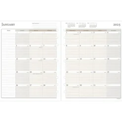 AT-A-GLANCE 2025 8.5" x 11" Monthly Planner Refill Pages, White/Brown (491-685-25) Discount