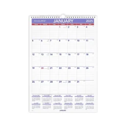 AT-A-GLANCE 2025 12" x 17" Monthly Wall Calendar, (PM2-28-25) Clearance