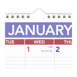 AT-A-GLANCE 2025 15.5" x 22.75" Monthly Wall Calendar, White/Purple (PM3-28-25) Hot