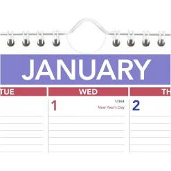 AT-A-GLANCE 2025 15" x 12" Monthly Wall Calendar, White/Purple (PM8-28-25) Hot