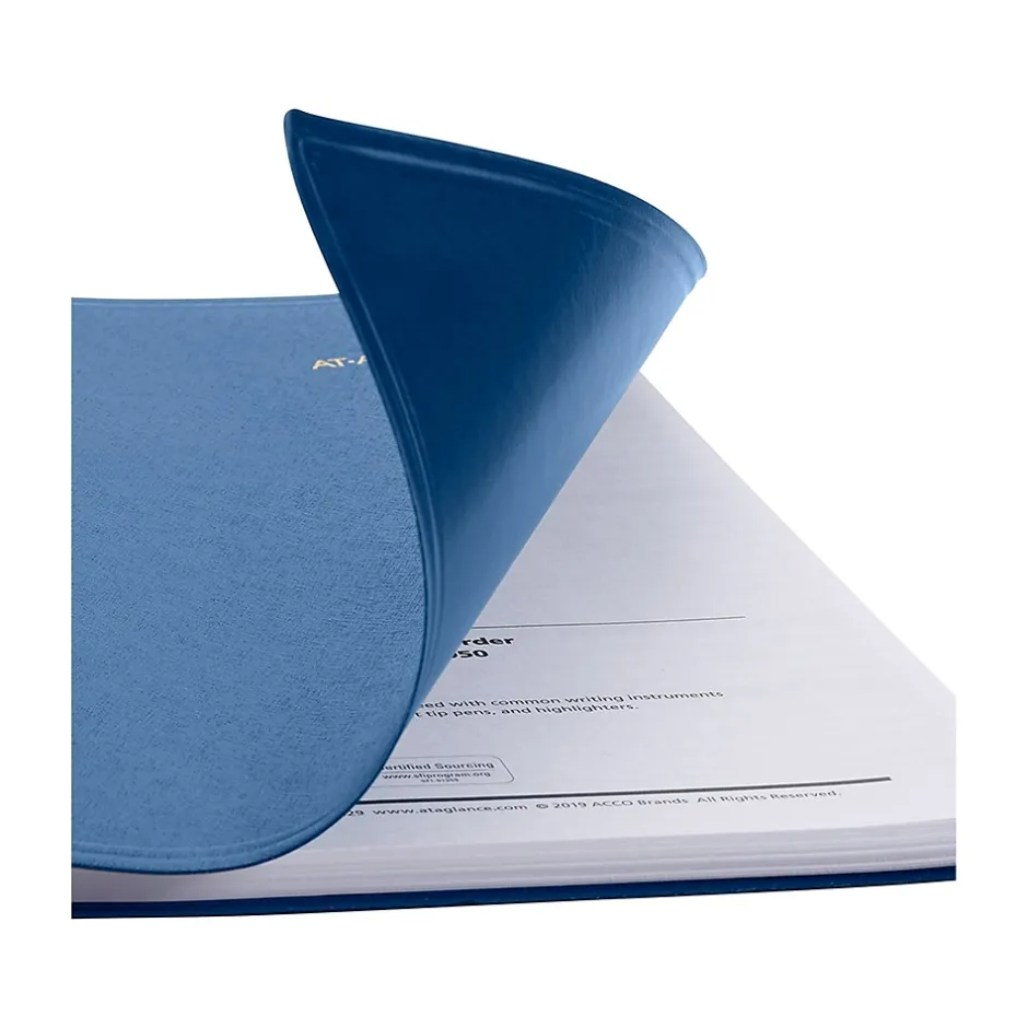 AT-A-GLANCE 2025 8.25" x 11" Weekly Appointment Book, Faux Leather Cover, Blue (70-940-20-25) Online