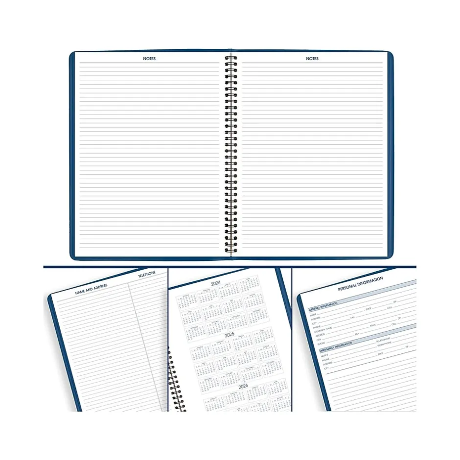AT-A-GLANCE 2025 8.25" x 11" Weekly Appointment Book, Faux Leather Cover, Blue (70-940-20-25) Online