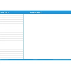 AT-A-GLANCE 2025 48" x 32" Yearly Dry Erase Wall Calendar, Reversible, White/Blue (PM300-28-25) Outlet