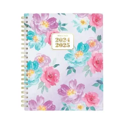 AT-A-GLANCE 2024-2025 BADGE Floral 8.5" x 11" Academic Weekly & Monthly Planner, Plastic Cover, Multicolor (1710F-905A-25) Online