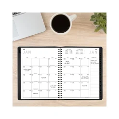 AT-A-GLANCE 2025 Contemporary 7" x 8.75" Monthly Planner, Faux Leather Cover, Black (70-120X-05-25) Clearance