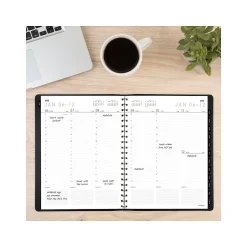 AT-A-GLANCE 2025 Contemporary 8.25" x 11" Weekly & Monthly Planner, Faux Leather Cover, Black (70-950X-05-25) Sale