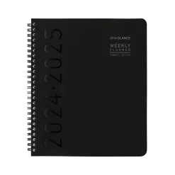 AT-A-GLANCE 2024-2025 Contemporary Lite 7" x 8.75" Academic Weekly & Monthly Planner, Faux Leather Cover, Black Online