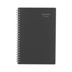 AT-A-GLANCE 2024-2025 DayMinder 5" x 8" Academic Weekly & Monthly Planner, Poly Cover, Charcoal (AYC200-45-25) New