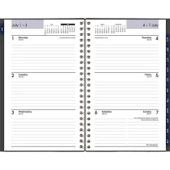 AT-A-GLANCE 2024-2025 DayMinder 5" x 8" Academic Weekly & Monthly Planner, Poly Cover, Charcoal (AYC200-45-25) New