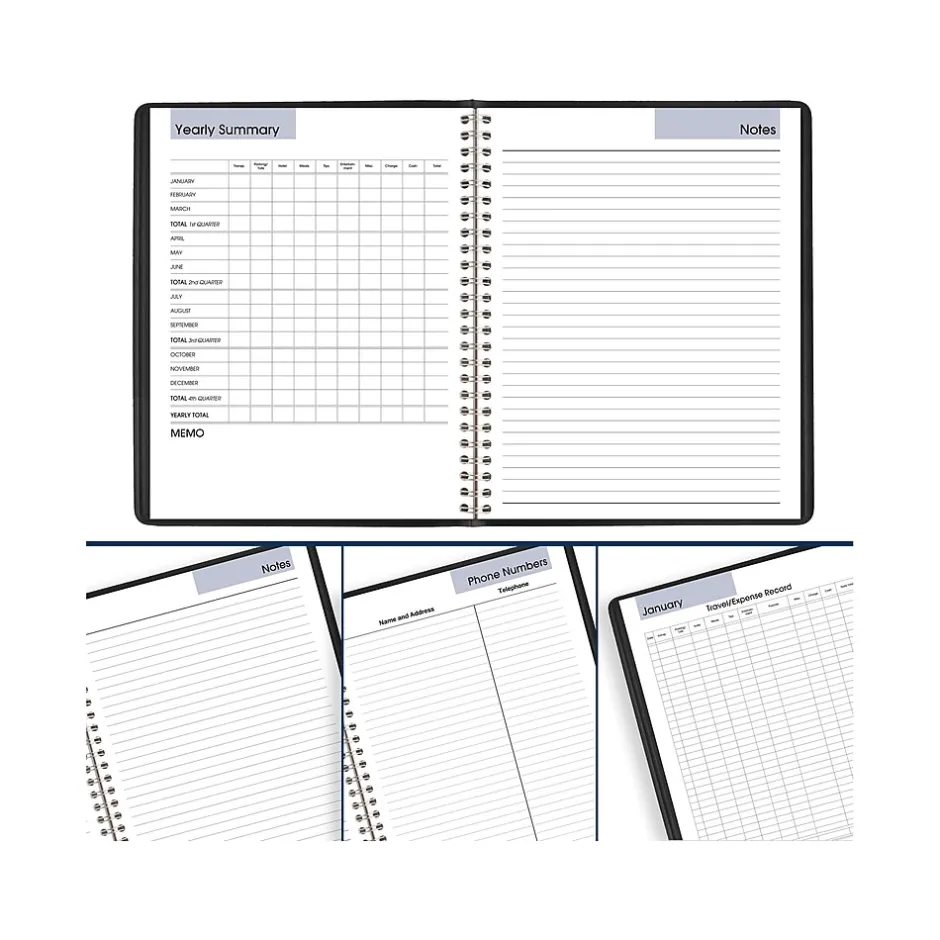 AT-A-GLANCE 2025 DayMinder 7" x 8.75" Monthly Planner, Faux Leather Cover, Black (G400-00-25) Best