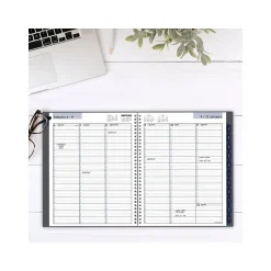 AT-A-GLANCE 2025 DayMinder 8.5" x 11" Weekly & Monthly Appointment Book, Plastic Cover, Gray (GC520-07-25) Hot