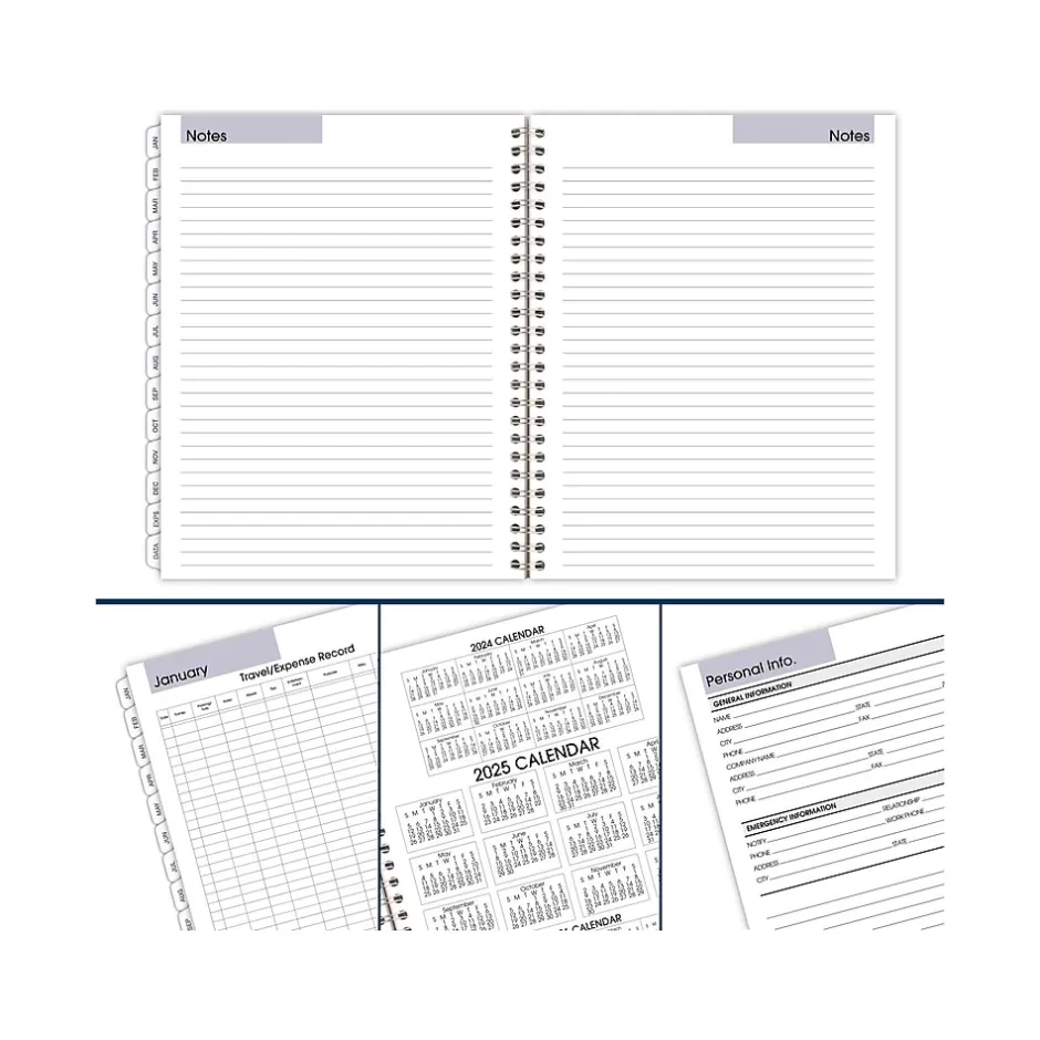 AT-A-GLANCE 2025 DayMinder Executive 8.75" x 7" Weekly & Monthly Planner Refill Pages, White (G545-50-25) Hot