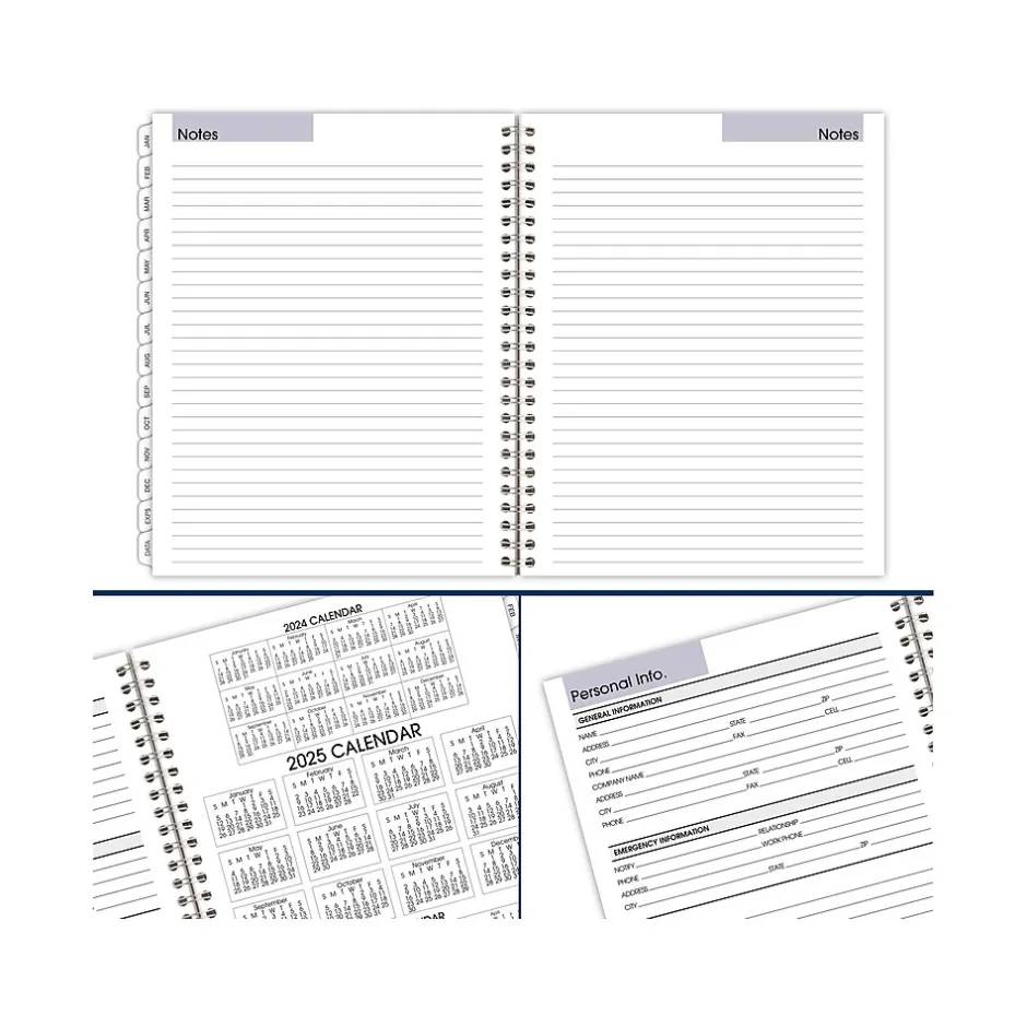 AT-A-GLANCE 2025 DayMinder Executive 8.75" x 7" Weekly & Monthly Planner Refill Pages, White (G545-50-25) Hot