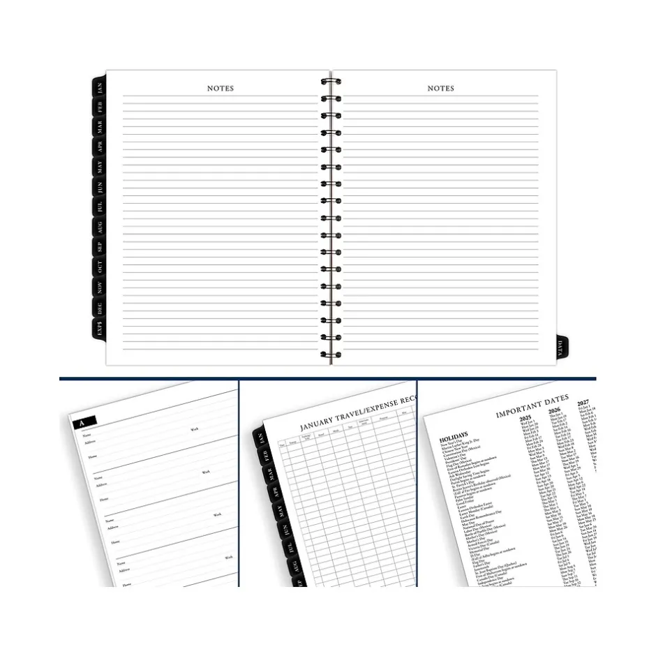 AT-A-GLANCE 2025 Executive 8.75" x 6.5" Weekly & Monthly Appointment Book Refill, White/Black (70-908-10-25) Outlet