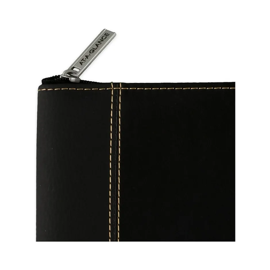 AT-A-GLANCE 2025 Executive 8.25" x 11" Weekly & Monthly Appointment Book, Faux Leather Cover, Black (70-NX81-05-25) Best