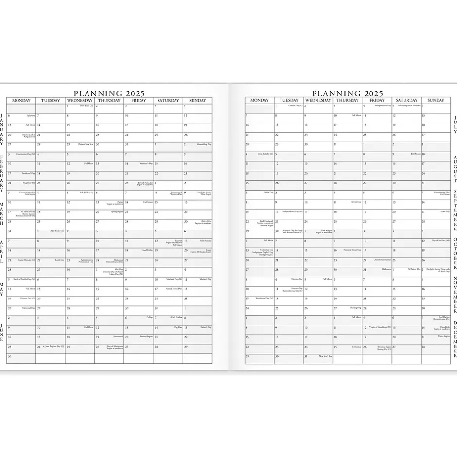 AT-A-GLANCE 2025 Executive 11" x 9" Monthly Padfolio Refill, White/Black (70-909-10-25) Best