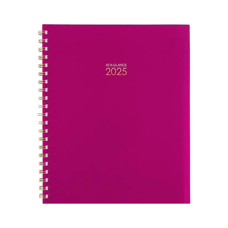 AT-A-GLANCE 2025 Harmony 8.5" x 11" Weekly & Monthly Planner, Poly Cover, Beetroot (1099-905-56-25) Best