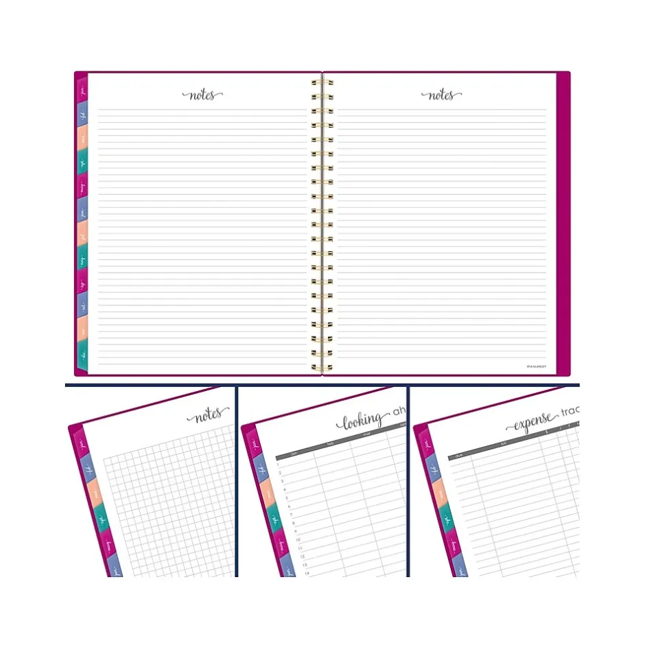 AT-A-GLANCE 2025 Harmony 8.5" x 11" Weekly & Monthly Planner, Poly Cover, Beetroot (1099-905-56-25) Best
