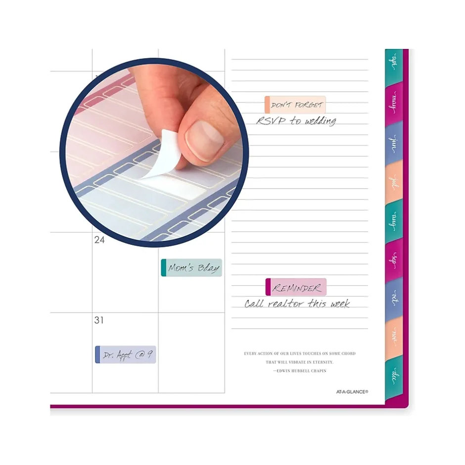 AT-A-GLANCE 2025 Harmony 8.5" x 11" Weekly & Monthly Planner, Poly Cover, Beetroot (1099-905-56-25) Best