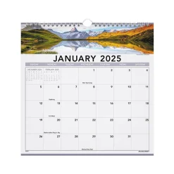 AT-A-GLANCE 2025 Landscape 12" x 12" Monthly Wall Calendar, (88200-25) Best