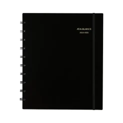 AT-A-GLANCE 2024-2025 Move-A-Page 9" x 11" Academic Weekly & Monthly Planner, Poly Cover, Black (70-957E-05-25) New