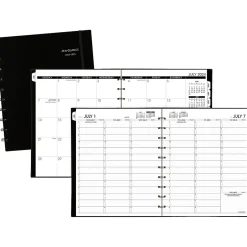 AT-A-GLANCE 2024-2025 Move-A-Page 9" x 11" Academic Weekly & Monthly Planner, Poly Cover, Black (70-957E-05-25) New