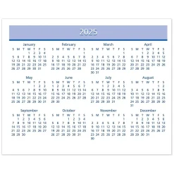 AT-A-GLANCE 2025 QuickNotes Flip-A-Week 7