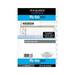 AT-A-GLANCE 2025 Seascapes 8.5" x 5.5" Daily & Monthly Planner Refill, White/Brown (481-125-25) Hot
