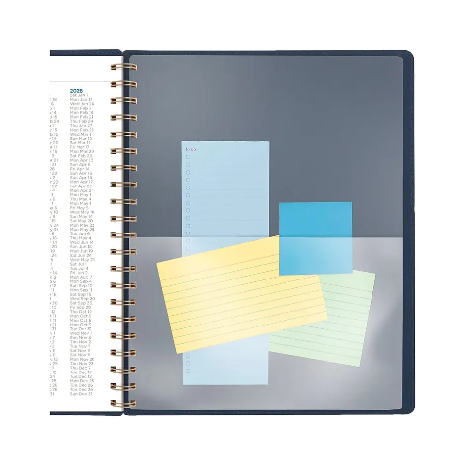 AT-A-GLANCE 2025 Signature 8.5" x 11" Weekly & Monthly Planner, Paperboard Cover, Navy (YP905-20-25) Best