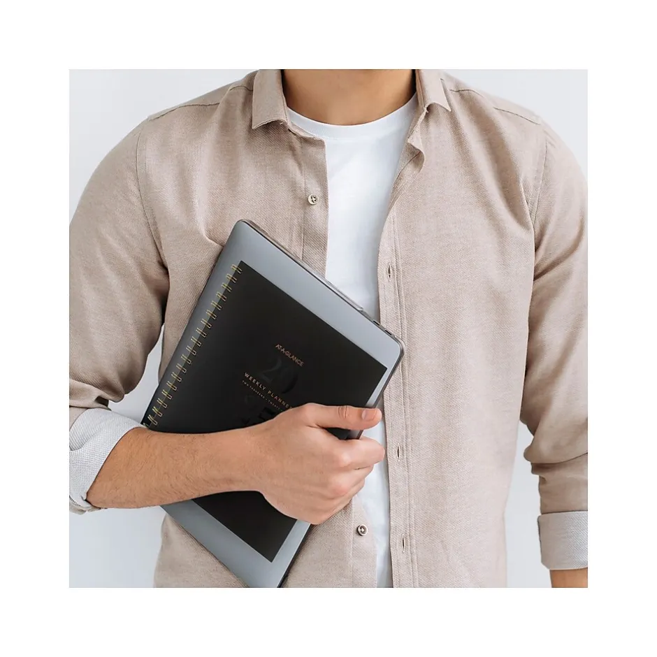 AT-A-GLANCE 2025 Signature Lite 8.5" x 11" Weekly & Monthly Planner, Poly Cover, Black (YP905L-05-25) Outlet