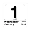 AT-A-GLANCE 2025 Today Is 6" x 6" Daily Calendar Refill, White/Black (K1-50-25) Best