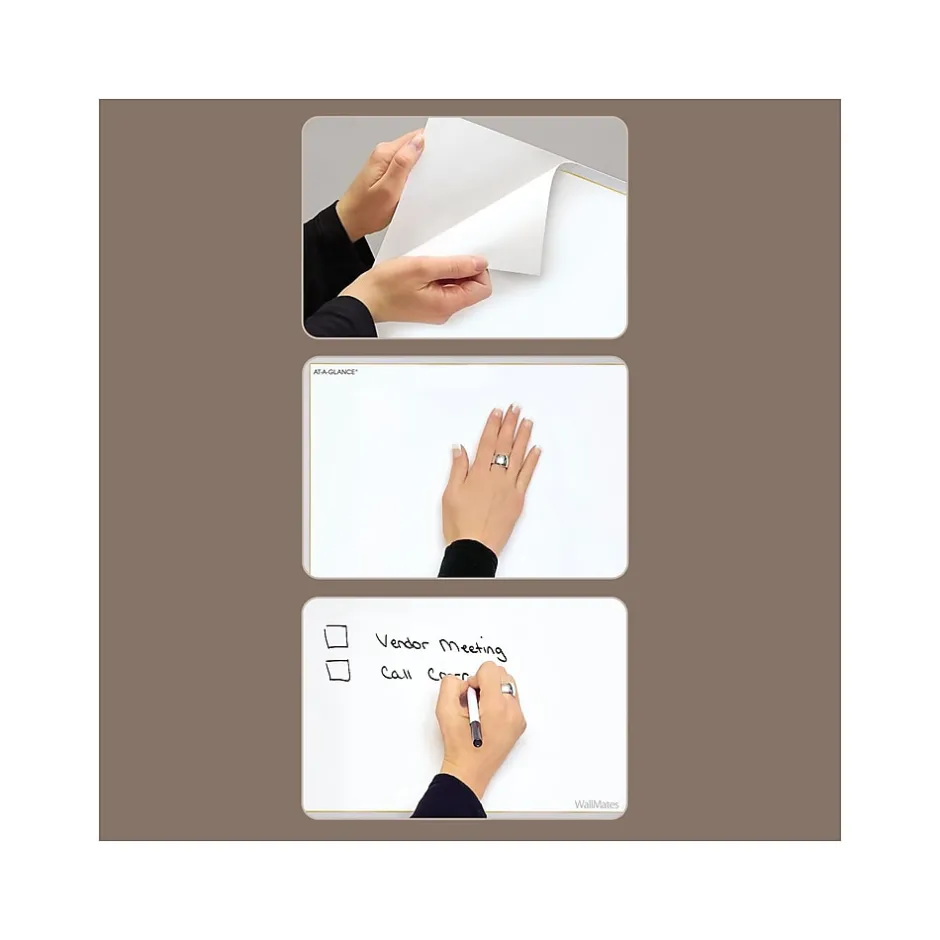 AT-A-GLANCE 2025 WallMates 24" x 18" Yearly Dry-Erase Wall Calendar, White/Gray (AW5060-28-25) Best