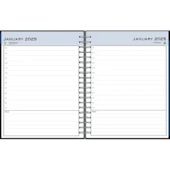 Blue Sky 2025 8.5" x 11" Daily & Monthly Planner, Plastic Cover, Black (150852) Clearance
