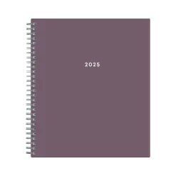 Blue Sky 2025 8" x 10" Monthly Planner, Plastic Cover, Purple (150780)
