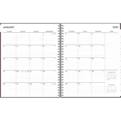 Blue Sky 2025 8" x 10" Monthly Planner, Plastic Cover, Purple (150780)