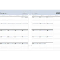 Blue Sky 2025 8.5" x 11" Monthly Planner, Plastic Cover, Black (148360) Online