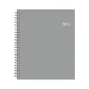 Blue Sky 2025 7" x 9" Monthly Planner, Plastic Cover, Gray (150854) New