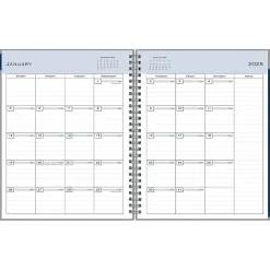 Blue Sky 2025 7" x 9" Monthly Planner, Plastic Cover, Gray (150854) New