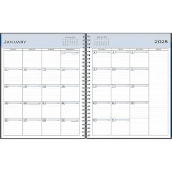 Blue Sky 2025 8" x 10" Monthly Planner, Plastic Cover, Charcoal Gray (100011-25) Discount