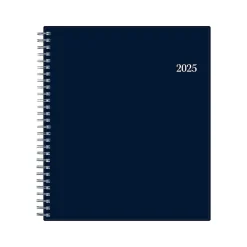 Blue Sky 2025 8" x 10" Monthly Planner, Plastic Cover, Navy Blue (148660-25) Discount