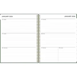 Blue Sky 2025 8.5" x 11" Weekly & Monthly Planner, Plastic Cover, Linden Green (148236) Best